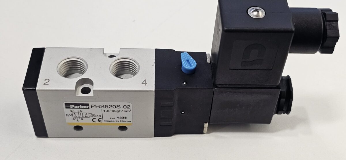 ส่ง PHS520S-02-24V-D 5/2 SOLENOID VALVE 1/4″ , DC24V “PARKER”