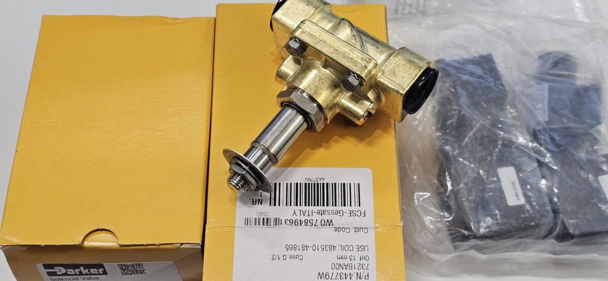 ส่ง P-VE7321BAN00-2 2/2 SOLENOID VALVE 1/2″ TYPE:NC, AC220V “PARKER”