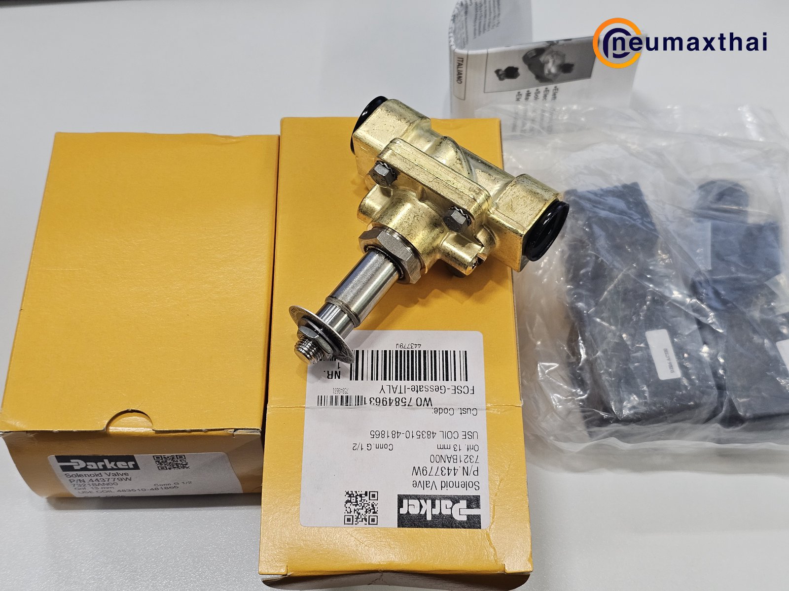 P-VE7321BAN00-2 2/2 SOLENOID VALVE 1/2″ TYPE:NC, AC220V “PARKER”