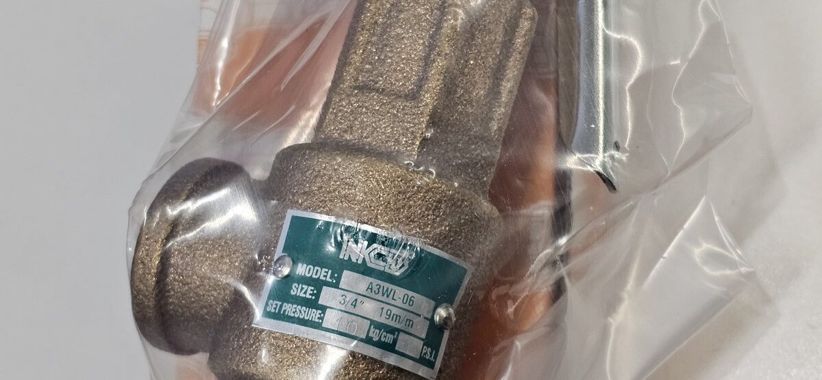 ส่ง A3WL-06-10 SAFETY VALVE 3/4″  10Kgf/cm2, มีด้าม ,”NCD”