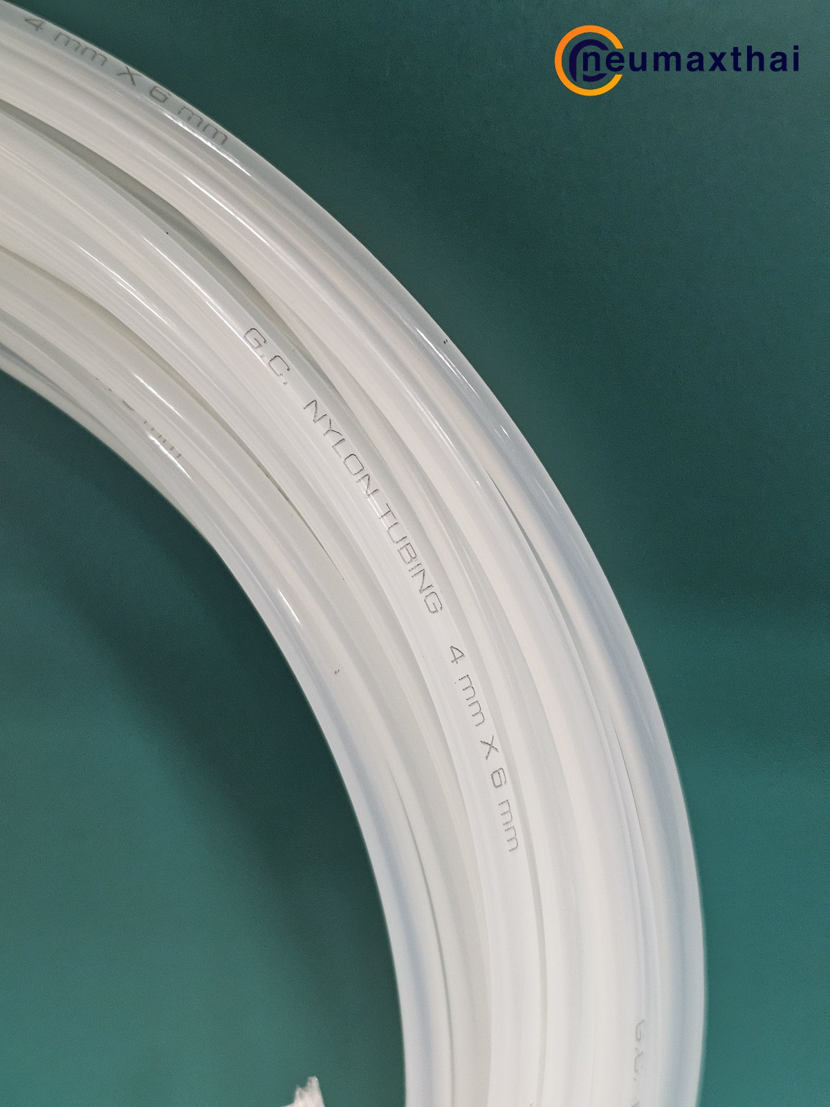 NY-0640W NYLON TUBING 6X4MM , WHITE , “GC”