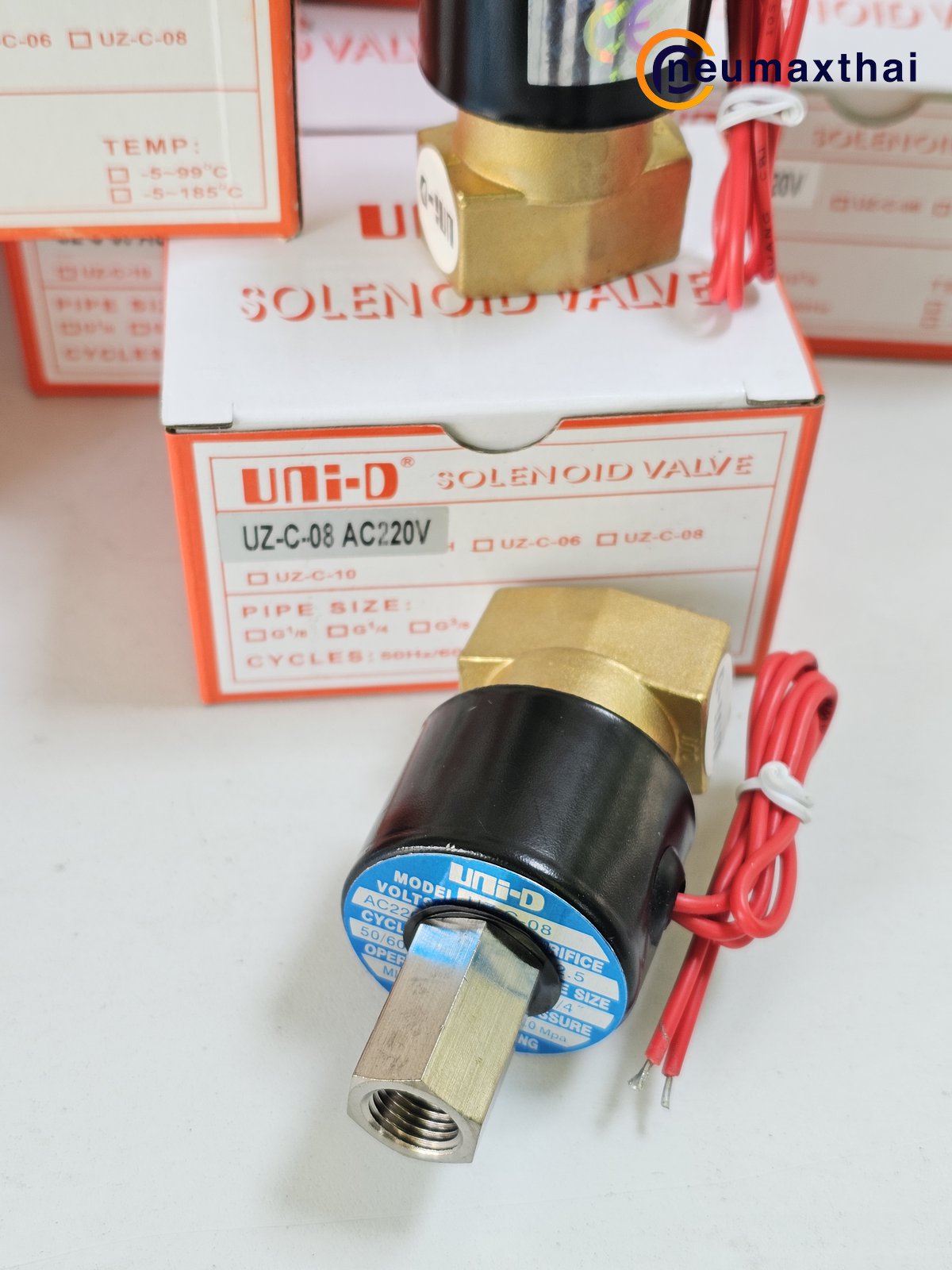 UZ-C-08-AC220 3/2 SOLENOID VALVE 1/4″ AC220V ,”UNI-D”