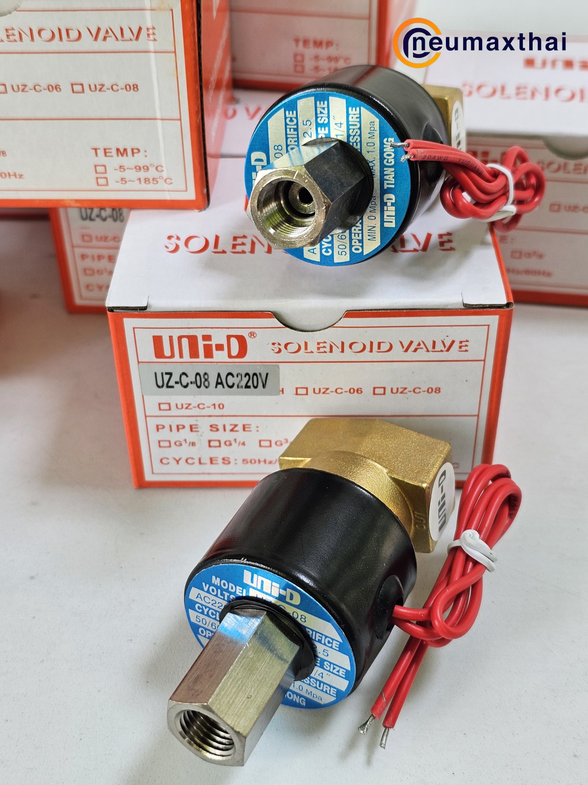 UZ-C-08-AC220 3/2 SOLENOID VALVE 1/4″ AC220V ,”UNI-D”