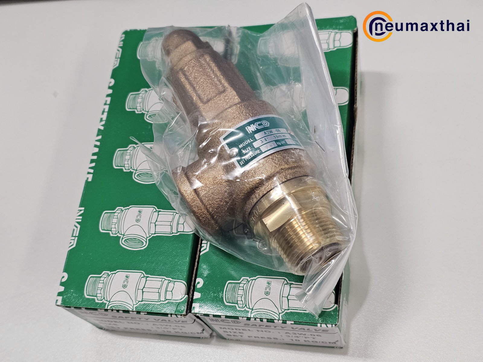 A3W-06-10 SAFETY RELIEF VALVE 3/4″ , 10Kgf/cm2 ,ไม่มีด้าม , “NCD”
