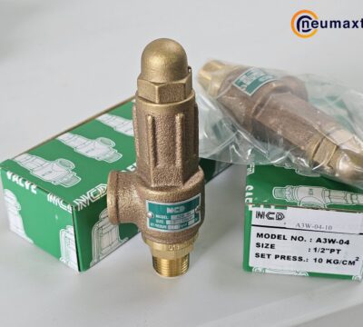 ส่ง A3W-04-10 SAFETY RELIEF VALVE 1/2″ 10Kgf/cm2 ไม่มีด้าม “NCD”