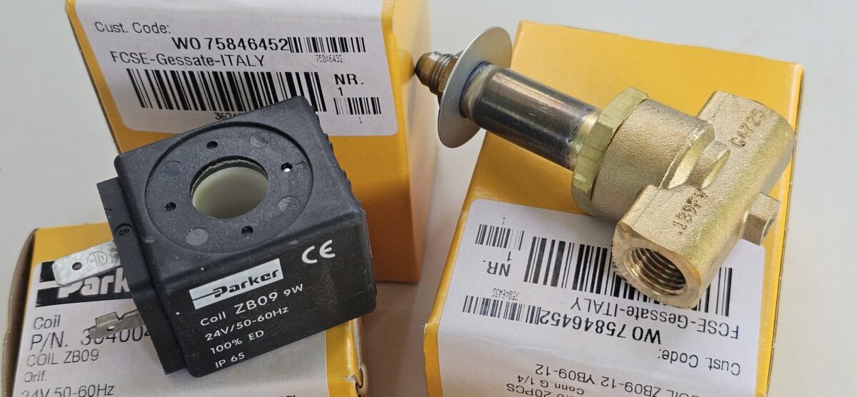 ส่ง P-VE139FV-4 3/2 SOLENOID VALVE 1/4″ AC24V , “PARKER”