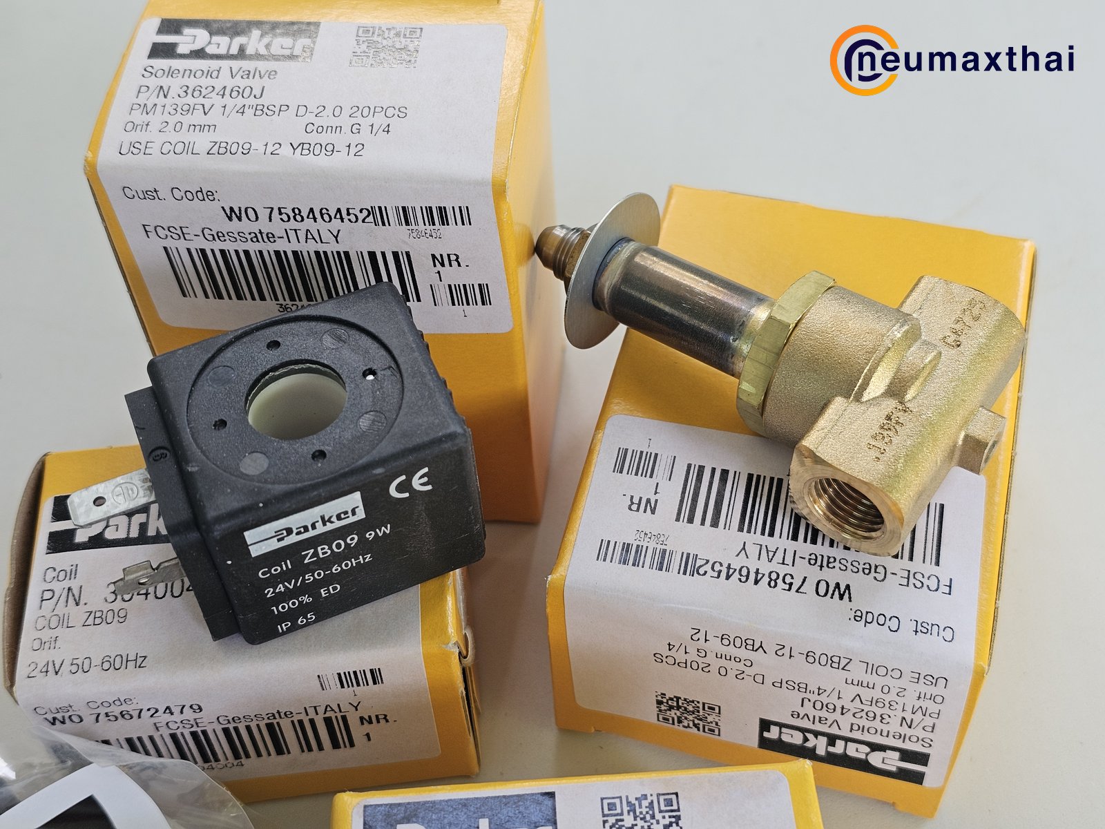 P-VE139FV-4 3/2 SOLENOID VALVE 1/4" AC24V , "PARKER"
