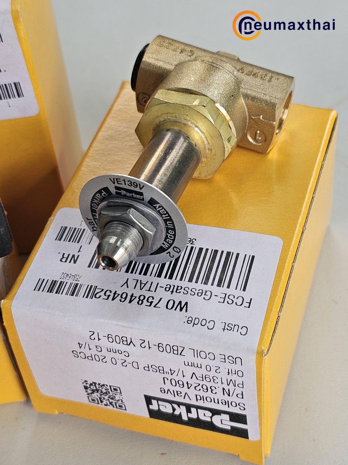 P-VE139FV-4 3/2 SOLENOID VALVE 1/4" AC24V , "PARKER"