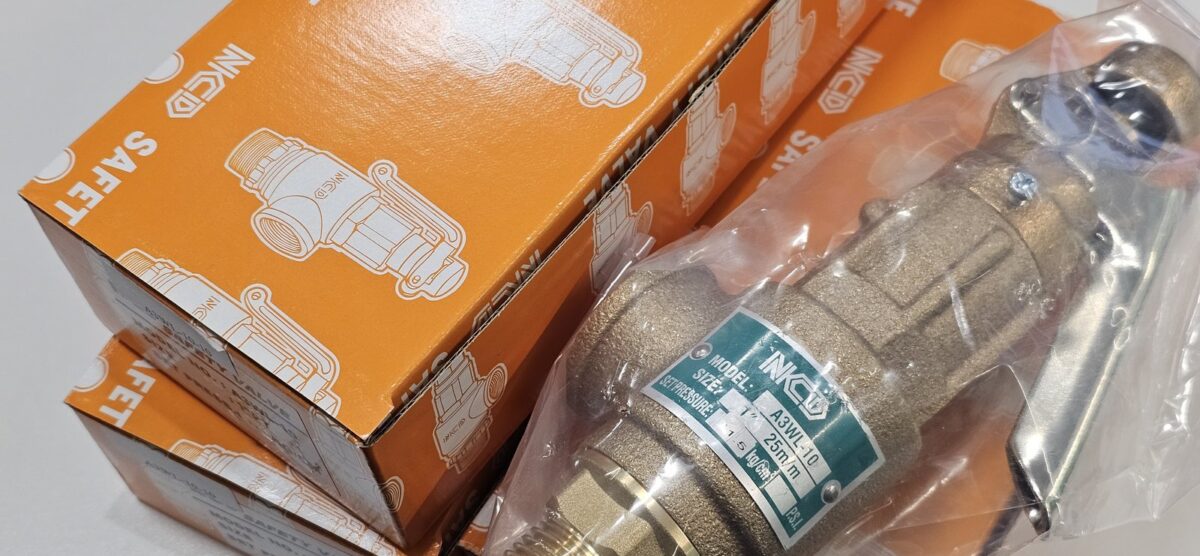 ส่ง A3WL-10-10-11.5KG SAFETY RELIEF VALVE 1″ ,SET 11.5 Kgf/cm2 , มีด้าม , “NCD”