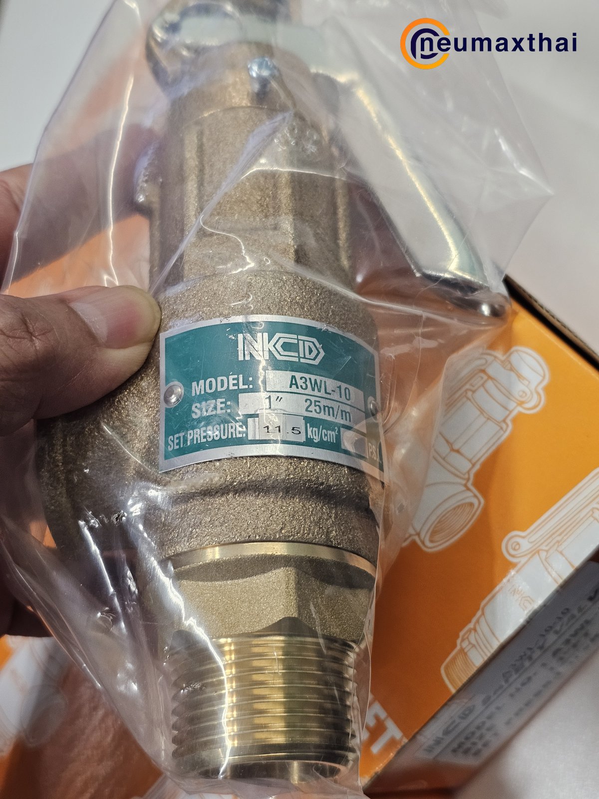 A3WL-10-10-11.5KG SAFETY RELIEF VALVE 1" ,SET 11.5 Kgf/cm2 , มีด้าม , "NCD"