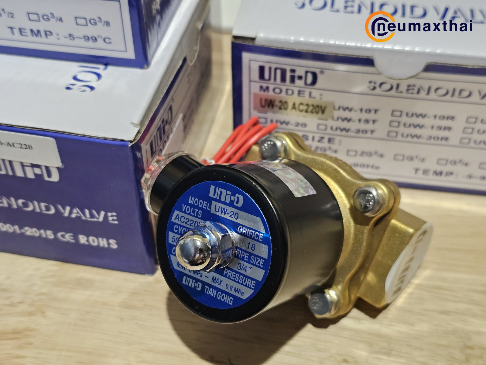 UW-20-AC220 2/2 SOLENOID VALVE 3/4" , AC220 , "UNI-D"