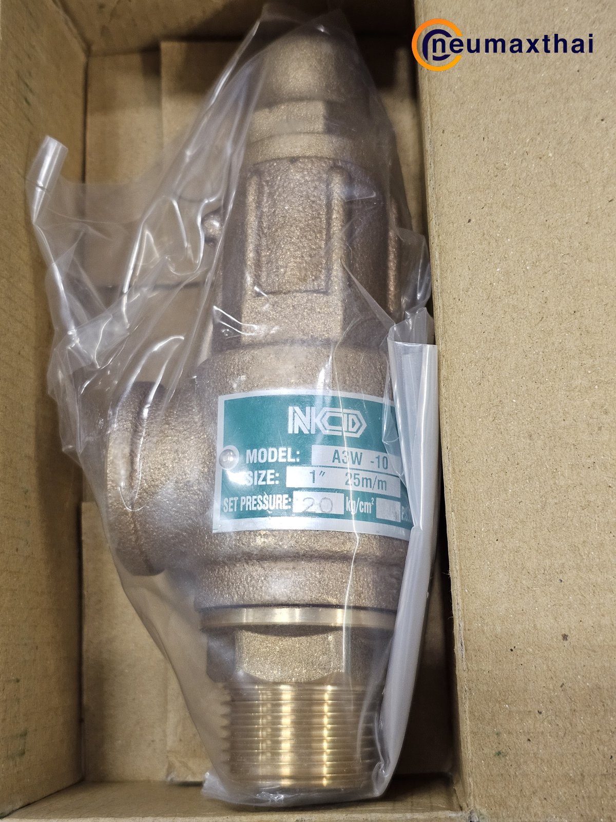 A3W-10-20 SAFETY RELIEF VALVE 1" , 20Kgf/cm2 ,ไม่มีด้าม , "NCD"