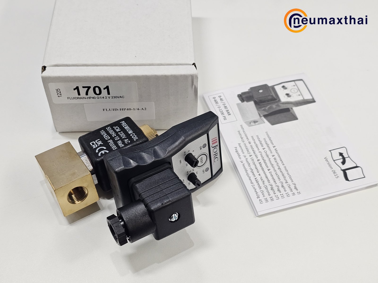 FLUID-HP40-1/4-A2 TIMER DRAIN 1/4" , AC220 , "JORC"