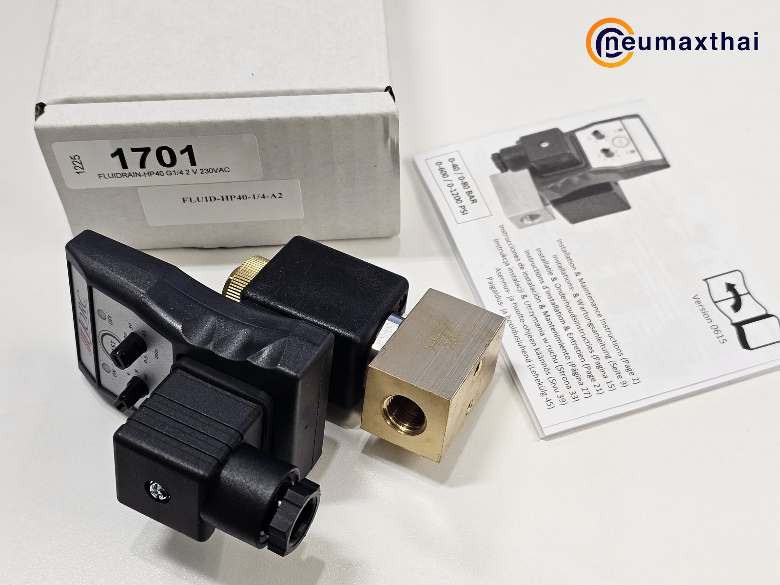 FLUID-HP40-1/4-A2 TIMER DRAIN 1/4" , AC220 , "JORC"