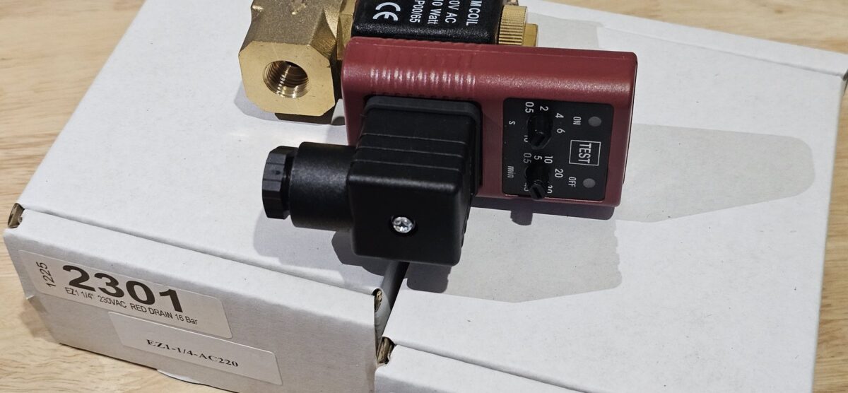 ส่ง EZ1-1/4-AC220 TIMER DRAIN (RED) 1/4″ , 220VAC “JORC”