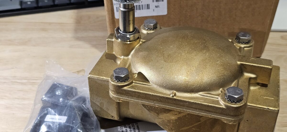 ส่ง P-VE7321BGN00-2 2/2 SOLENOID VALVE 2″, TYPE: NC , 220VAC “PARKER”