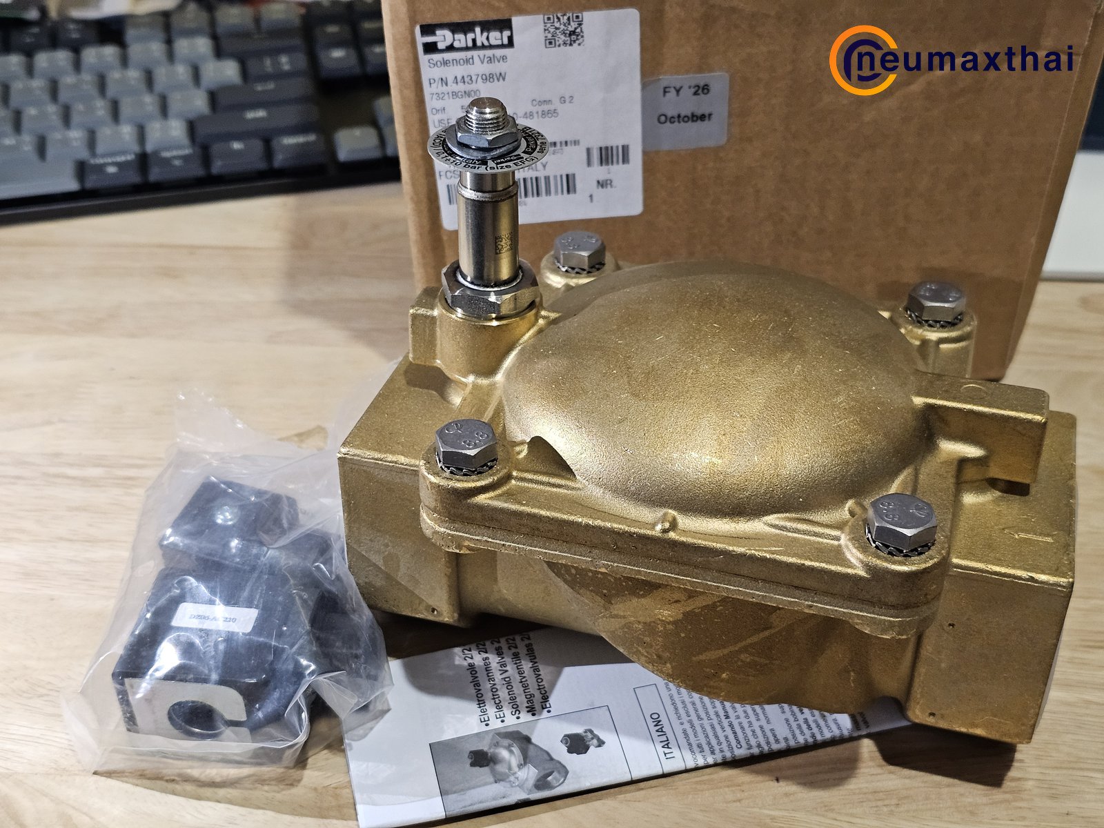P-VE7321BGN00-2 2/2 SOLENOID VALVE 2", TYPE: NC , 220VAC "PARKER"