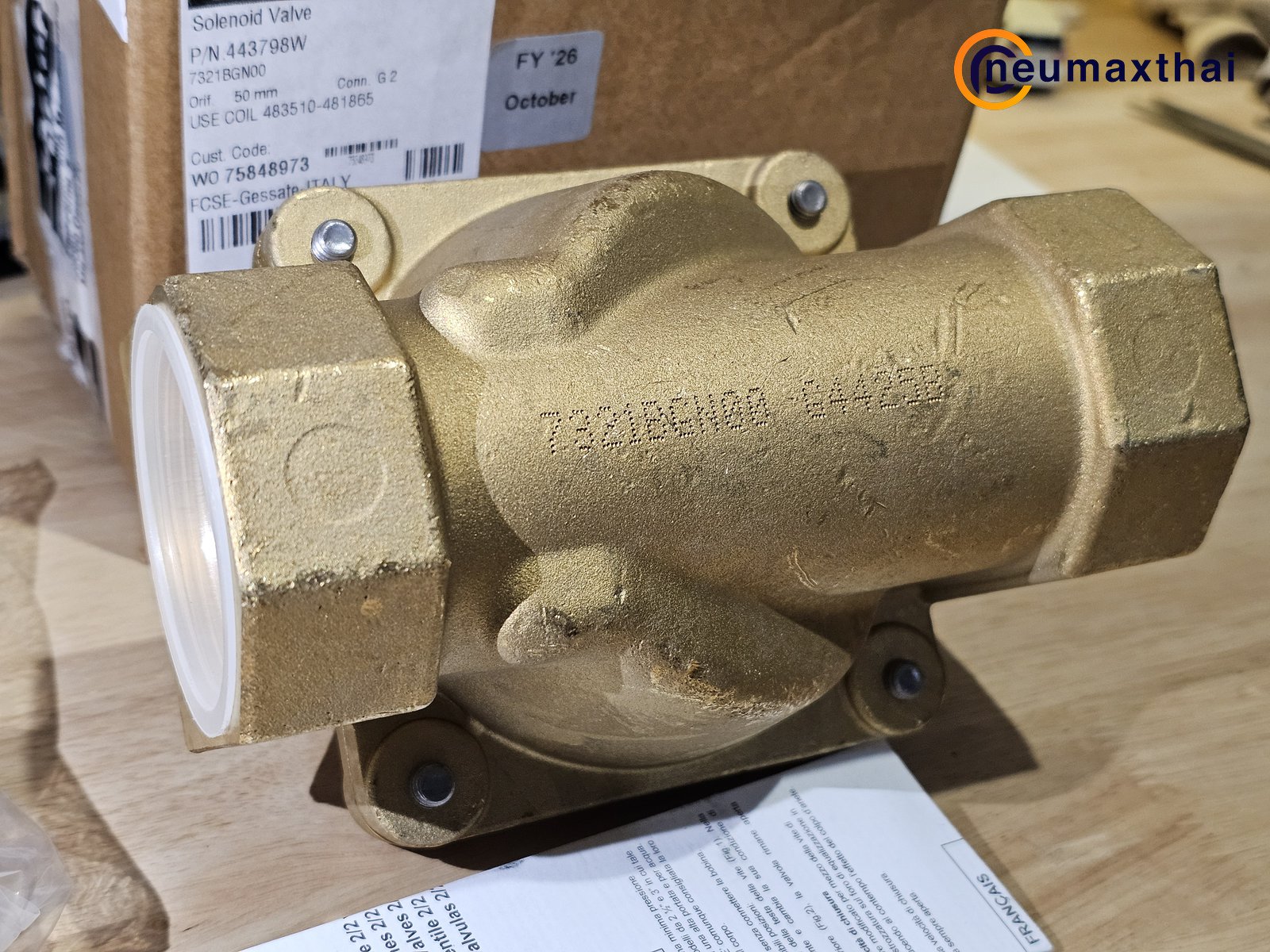 P-VE7321BGN00-2 2/2 SOLENOID VALVE 2", TYPE: NC , 220VAC "PARKER"