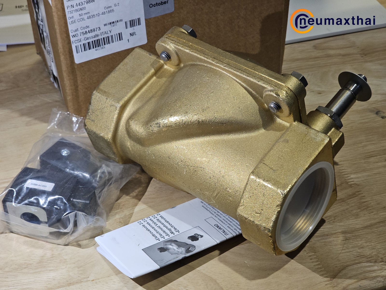 P-VE7321BGN00-2 2/2 SOLENOID VALVE 2", TYPE: NC , 220VAC "PARKER"