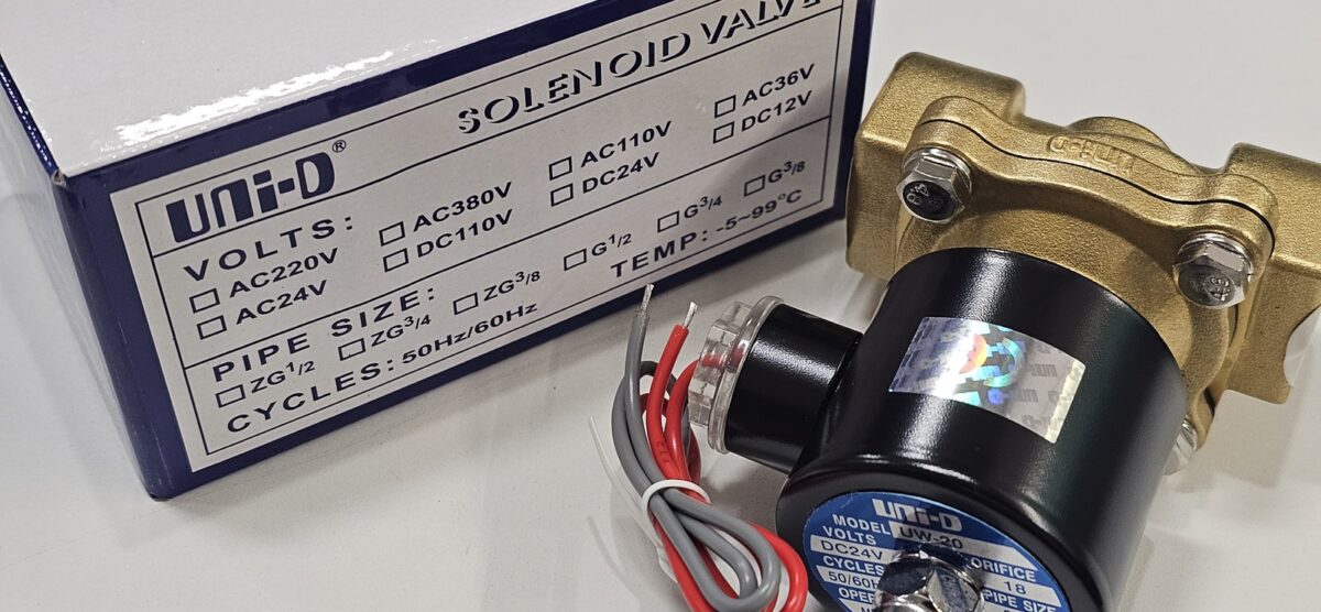 ส่ง UW-20-DC24 2/2 SOLENOID VALVE 3/4″ , 24VDC ,”UNI-D”