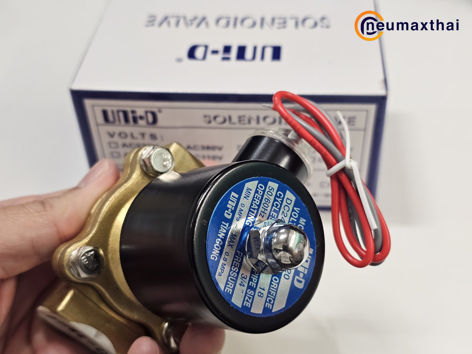 UW-20-DC24 2/2 SOLENOID VALVE 3/4" , 24VDC ,"UNI-D"