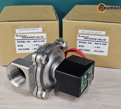 ส่ง AD12-25S-VT-AC220 2/2 SS SOLENOID VALVE 1″ ,220VAC , “AERO-NCD”
