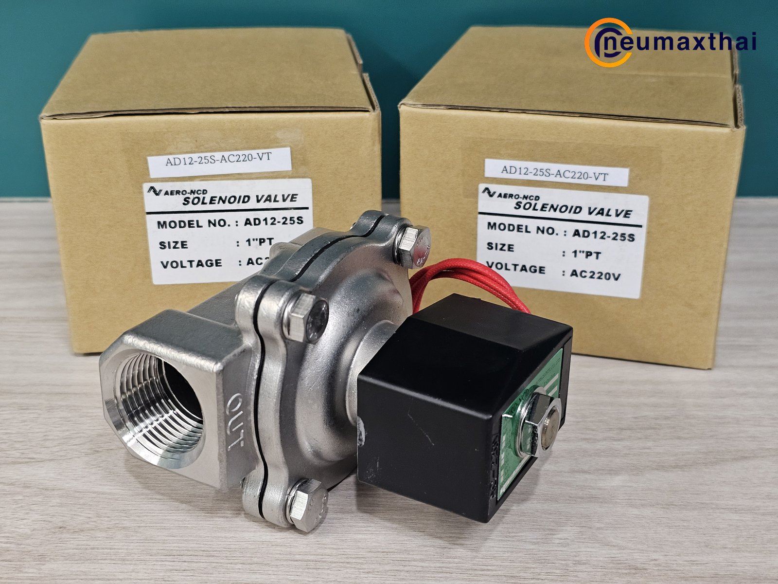 AD12-25S-VT-AC220 2/2 SS SOLENOID VALVE 1" ,220VAC , "AERO-NCD"
