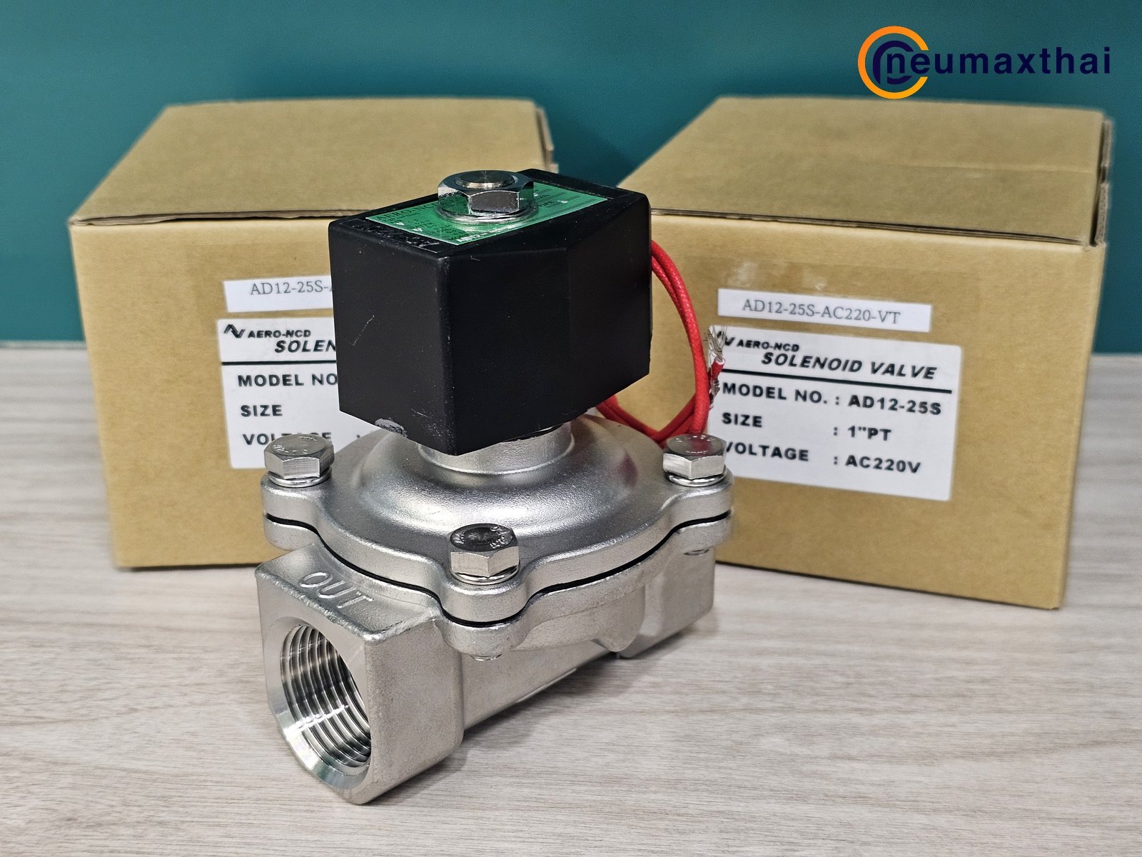 AD12-25S-VT-AC220 2/2 SS SOLENOID VALVE 1" ,220VAC , "AERO-NCD"