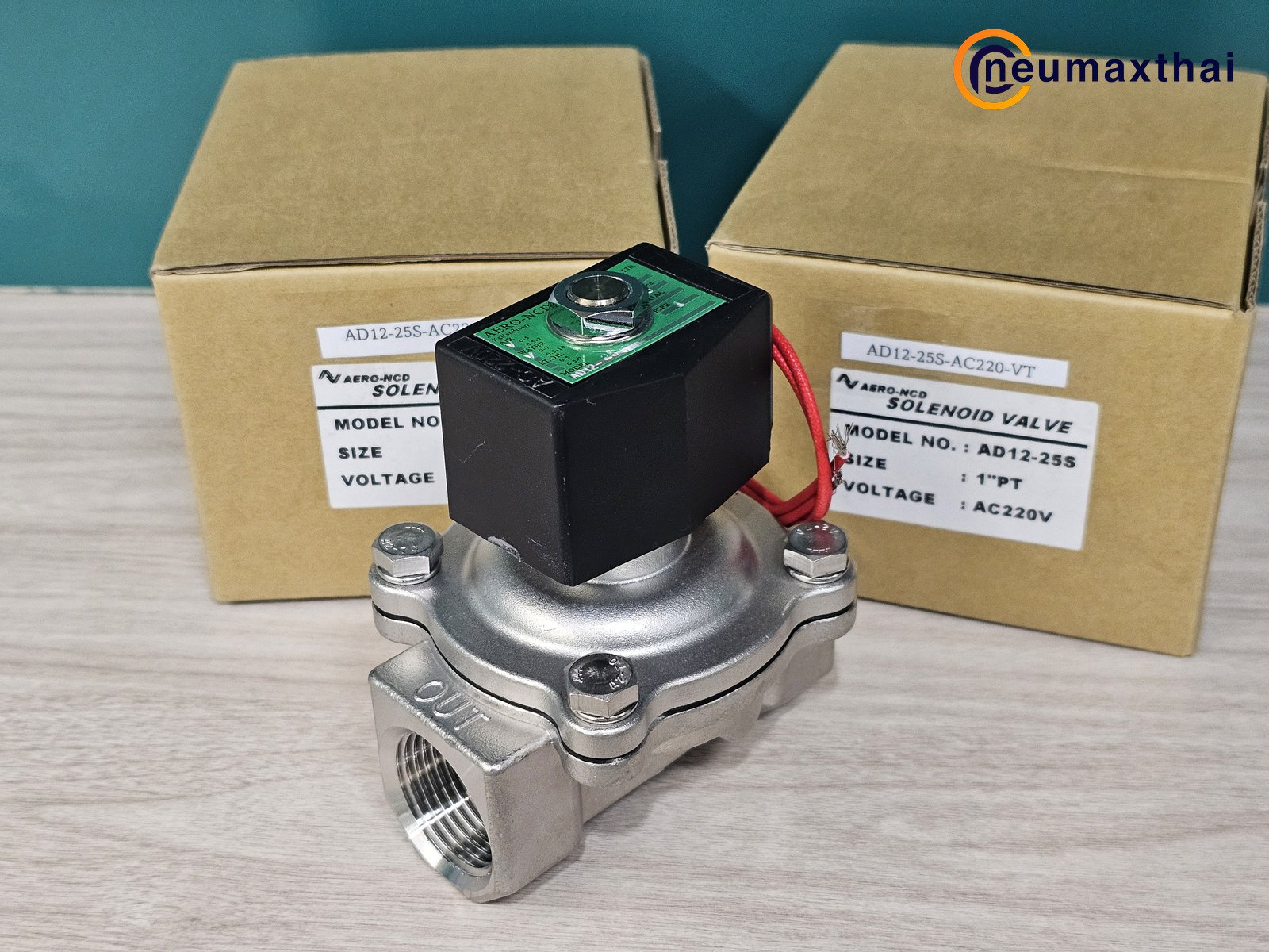 AD12-25S-VT-AC220 2/2 SS SOLENOID VALVE 1" ,220VAC , "AERO-NCD"