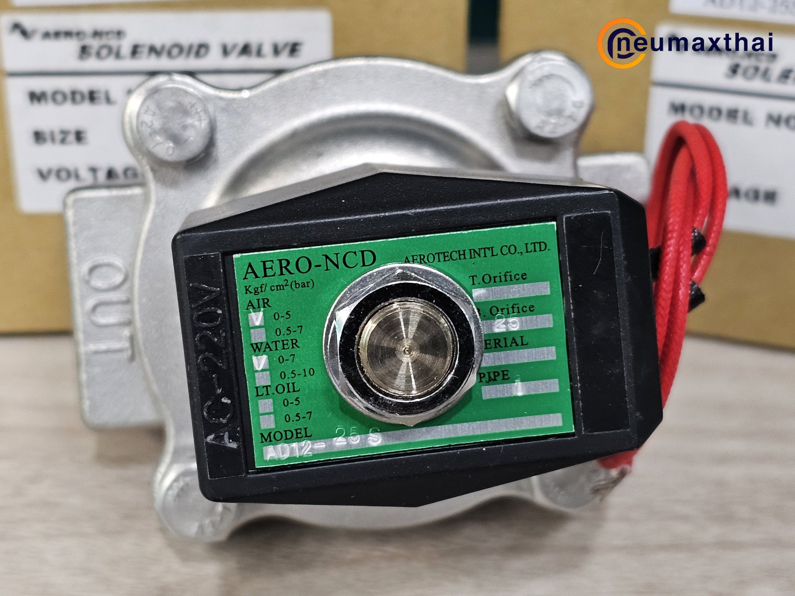 AD12-25S-VT-AC220 2/2 SS SOLENOID VALVE 1" ,220VAC , "AERO-NCD"