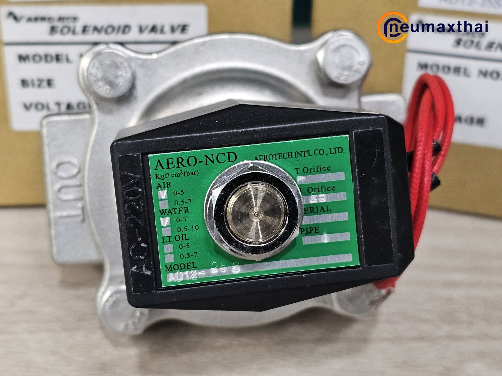 AD12-25S-VT-AC220 2/2 SS SOLENOID VALVE 1" ,220VAC , "AERO-NCD"