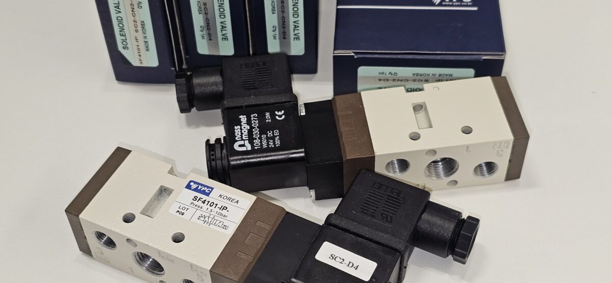 ส่ง SF4101-IP-SC2-CN2-D4 5/2 SOLENOID VALVE 1/4″ ,24VDC,  “YPC”