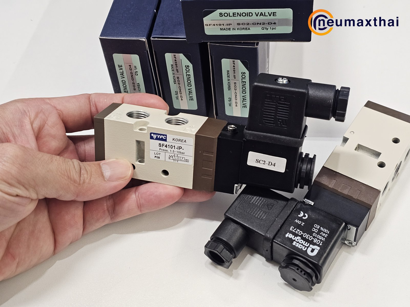 SF4101-IP-SC2-CN2-D4 5/2 SOLENOID VALVE 1/4" ,24VDC,  "YPC"