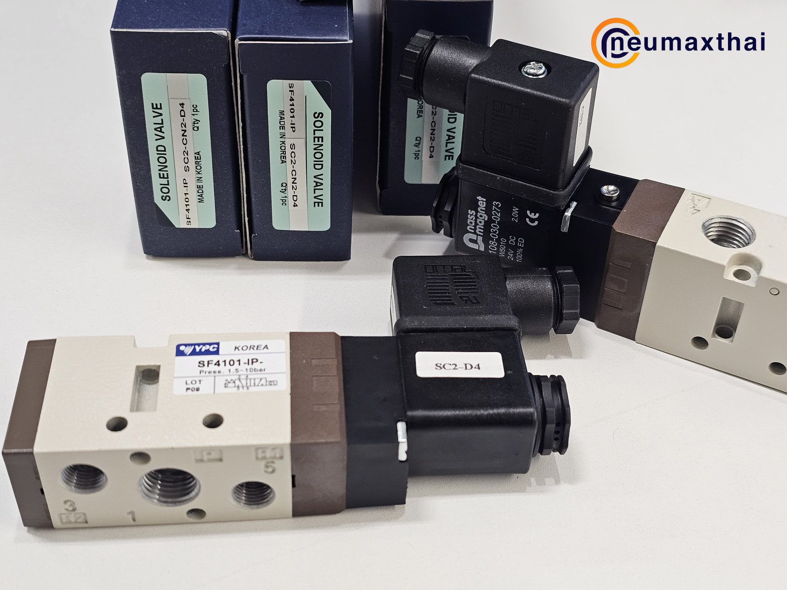 SF4101-IP-SC2-CN2-D4 5/2 SOLENOID VALVE 1/4" ,24VDC,  "YPC"