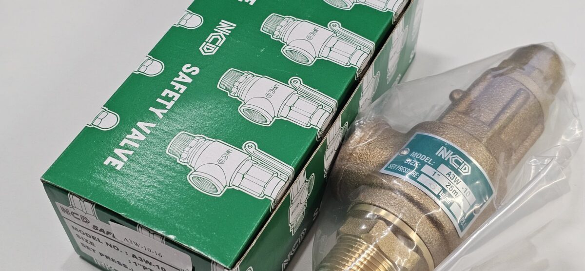 ส่ง A3W-10-16 SAFETY RELIEF VALVE 1″, 16Kgf/cm2 , ไม่มีด้าม , “NCD”