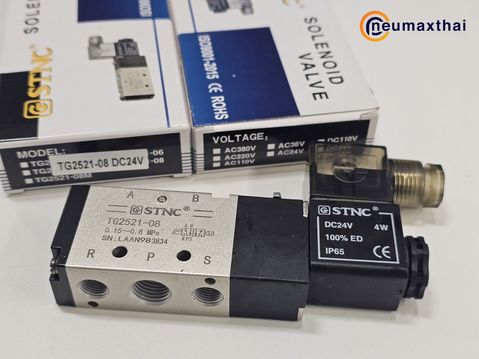 TG2521-08-DC24 5/2 SOLENOID VALVE 1/4", DC24V , "STNC"