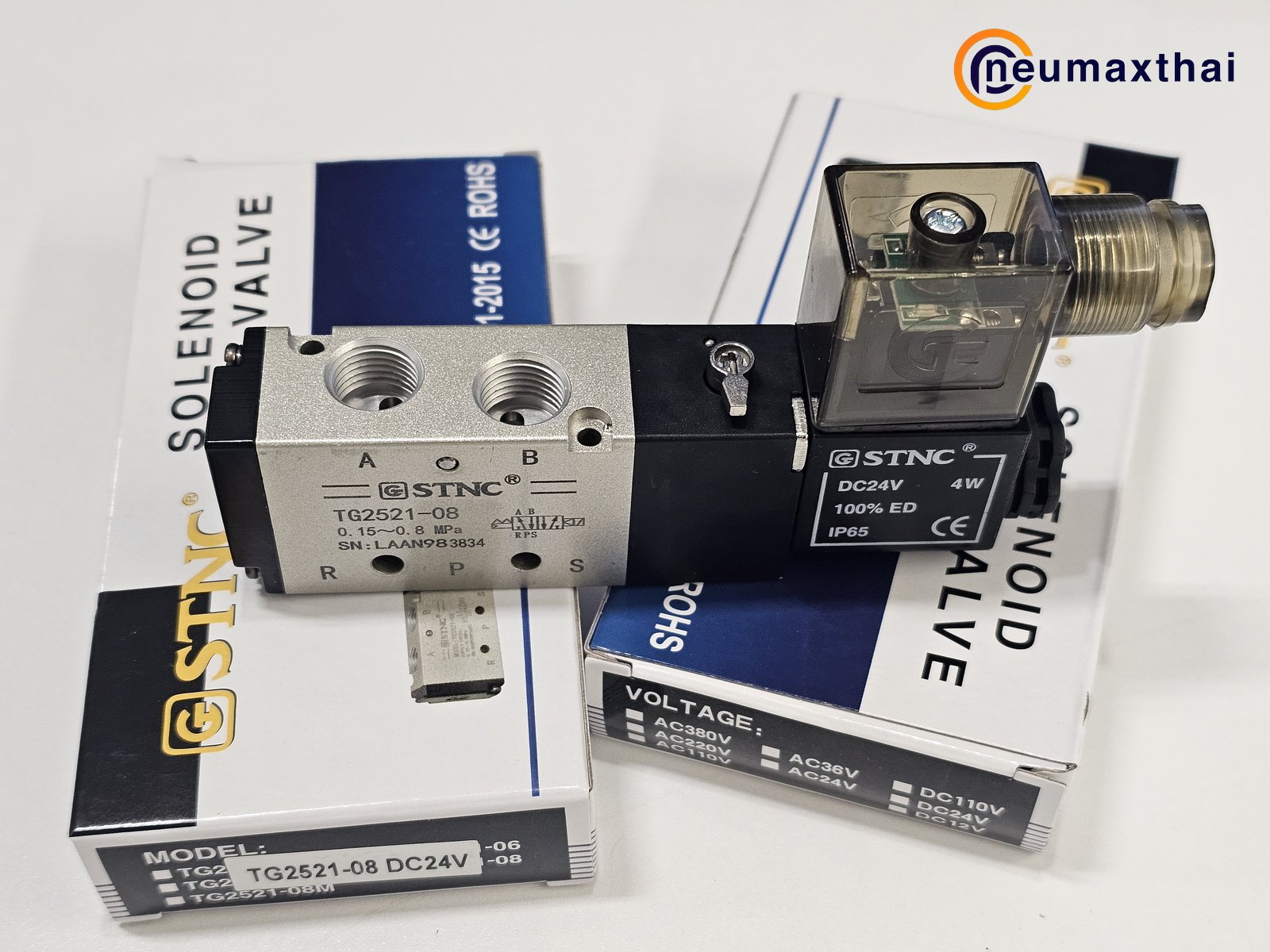 TG2521-08-DC24 5/2 SOLENOID VALVE 1/4", DC24V , "STNC"