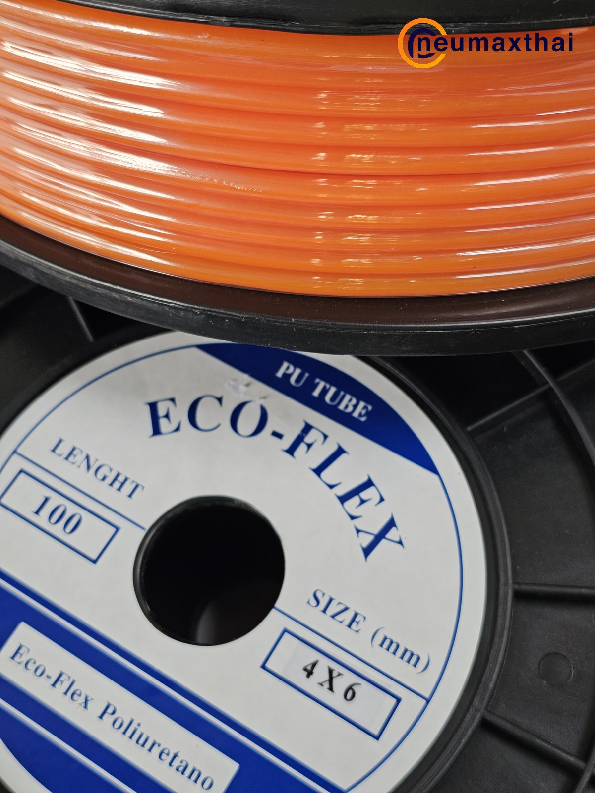 PU06X40O PU TUBE 6X4MM  ,ORANGE "ECO-FLEX"