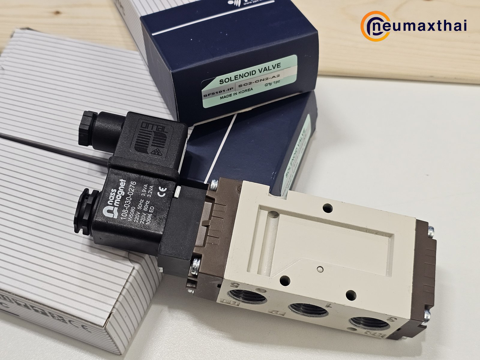 SF5101-IP-SC2-CN2-A2 5/2 SOLENOID VALVE 3/8" , AC220V,  "YPC"
