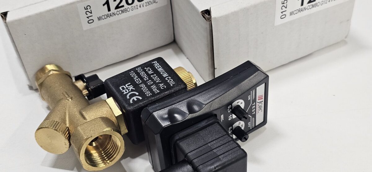 ส่ง EZ1-MIC-1/2-AC220V TIMER DRAIN 1/2″ (BLACK), AC220V “JORC”