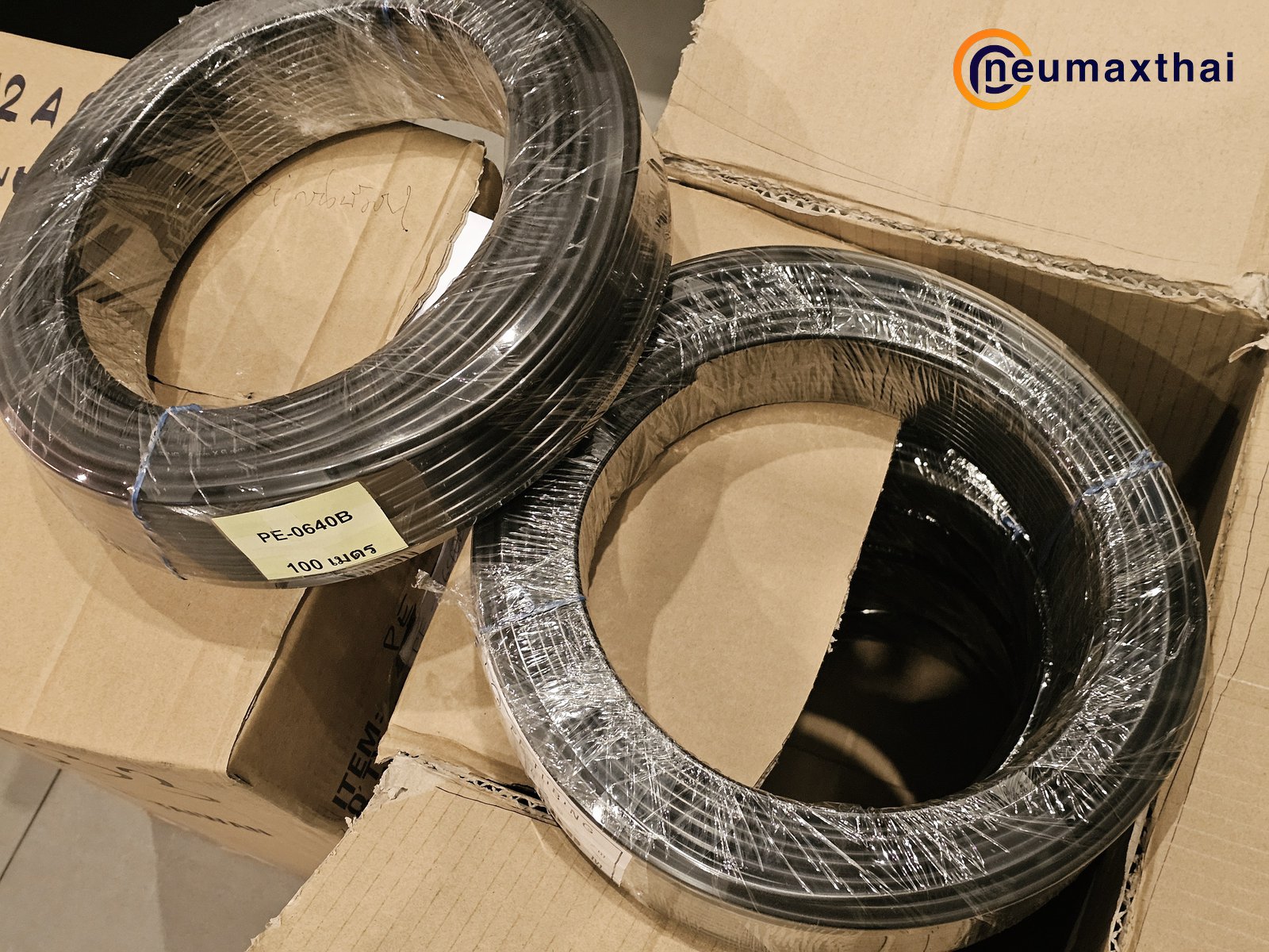 PE-0640B PE TUBE 6X4MM ,BLACK 100M/ROLL , "GC"