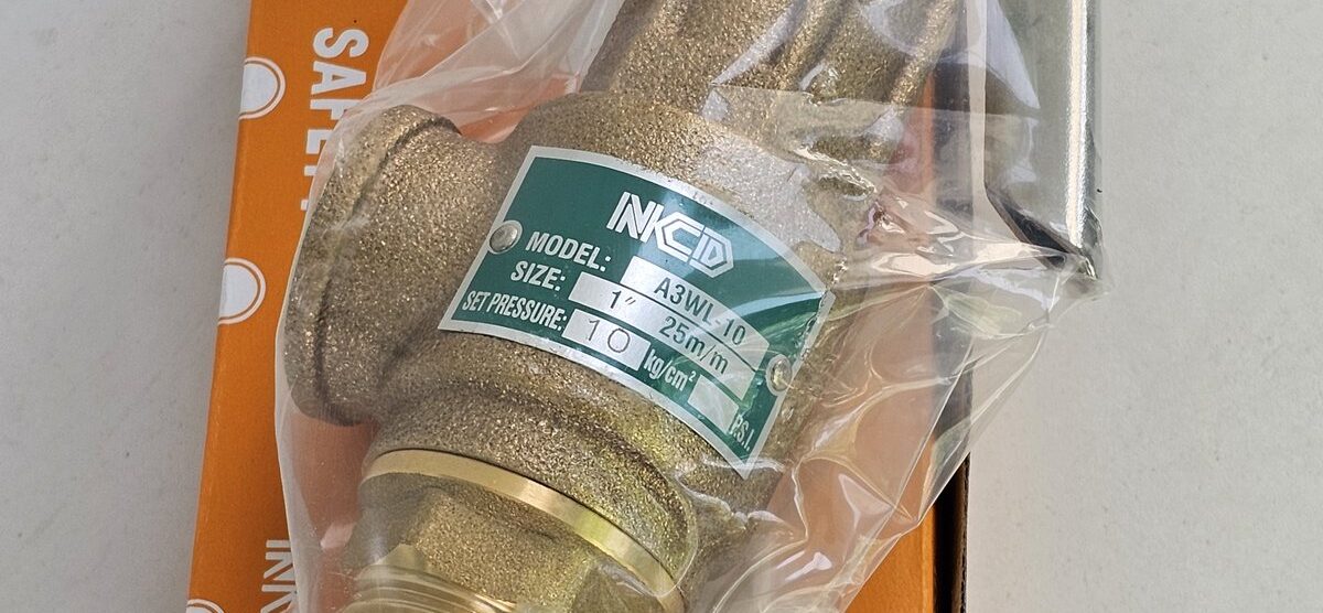 ส่ง A3WL-10-10 SAFETY RELIEF VALVE 1″ ,10 Kgf/cm2 , มีด้าม , “NCD”