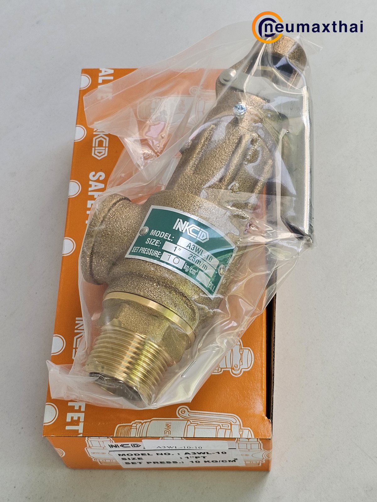 A3WL-10-10 SAFETY RELIEF VALVE 1" ,10 Kgf/cm2 , มีด้าม , "NCD"