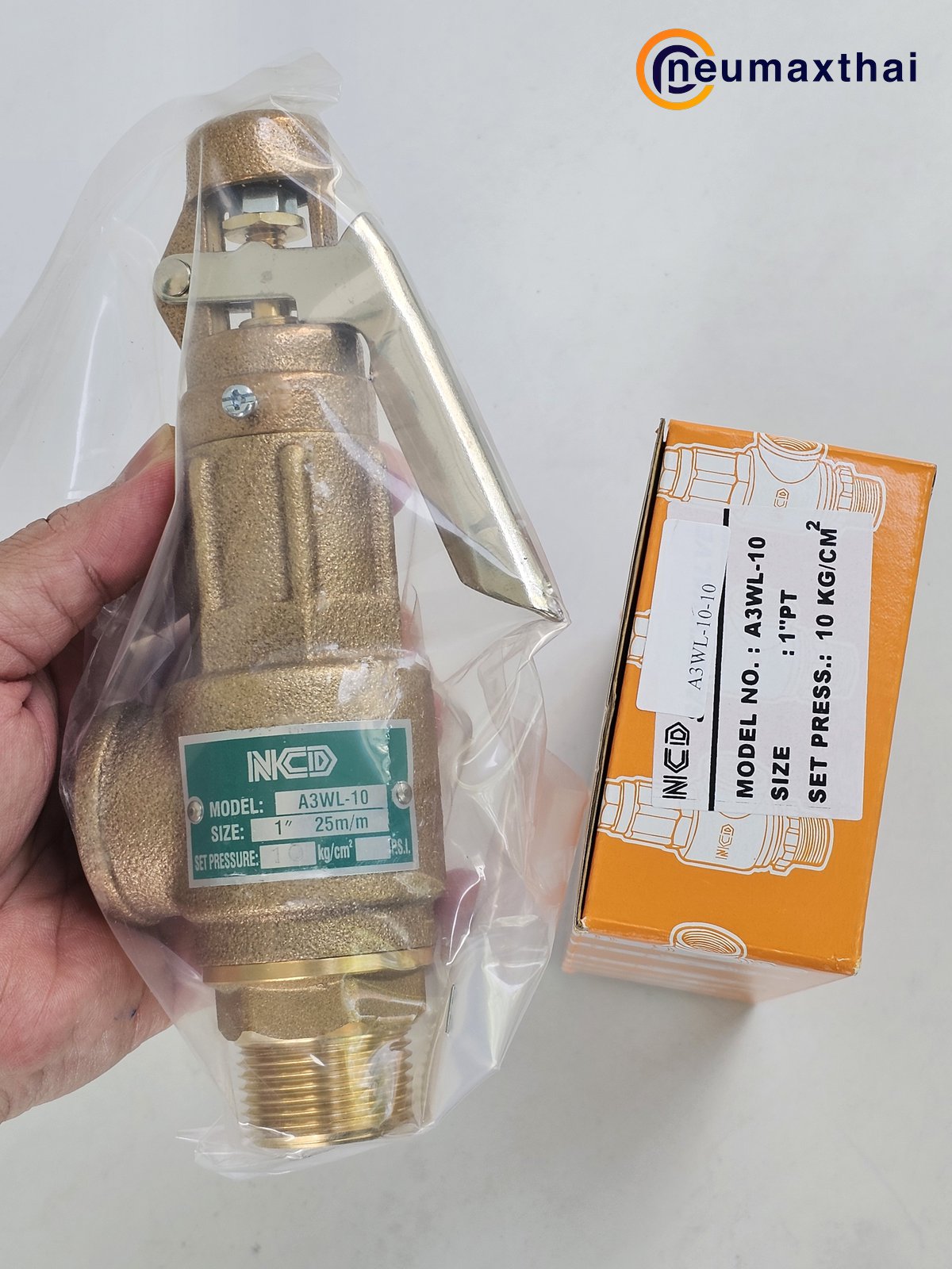 A3WL-10-10 SAFETY RELIEF VALVE 1" ,10 Kgf/cm2 , มีด้าม , "NCD"