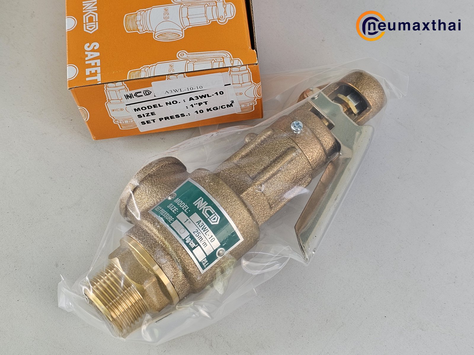 A3WL-10-10 SAFETY RELIEF VALVE 1" ,10 Kgf/cm2 , มีด้าม , "NCD"