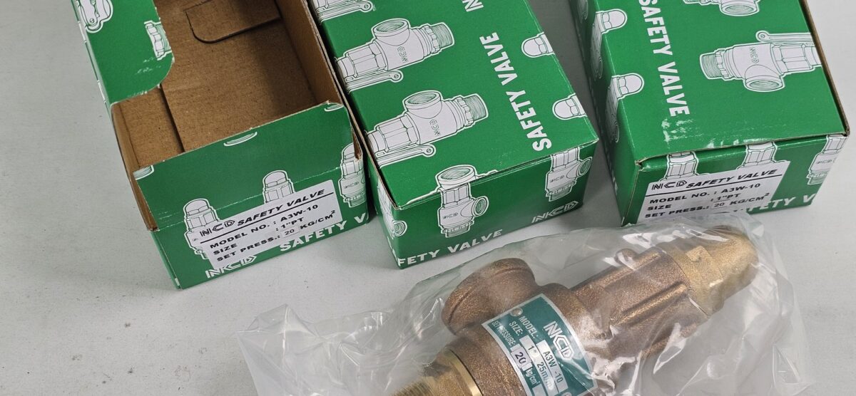 ส่ง A3W-10-20 SAFETY RELIEF VALVE 1″ , 20Kgf/cm2 ,ไม่มีด้าม , “NCD”