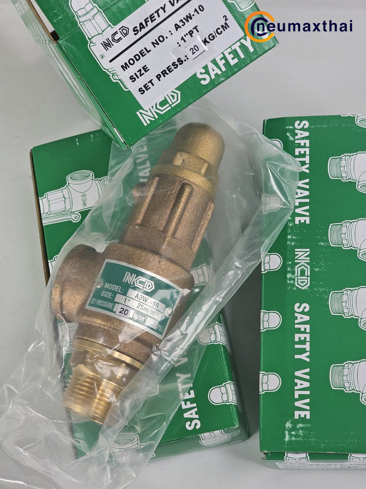A3W-10-20 SAFETY RELIEF VALVE 1" , 20Kgf/cm2 ,ไม่มีด้าม , "NCD"