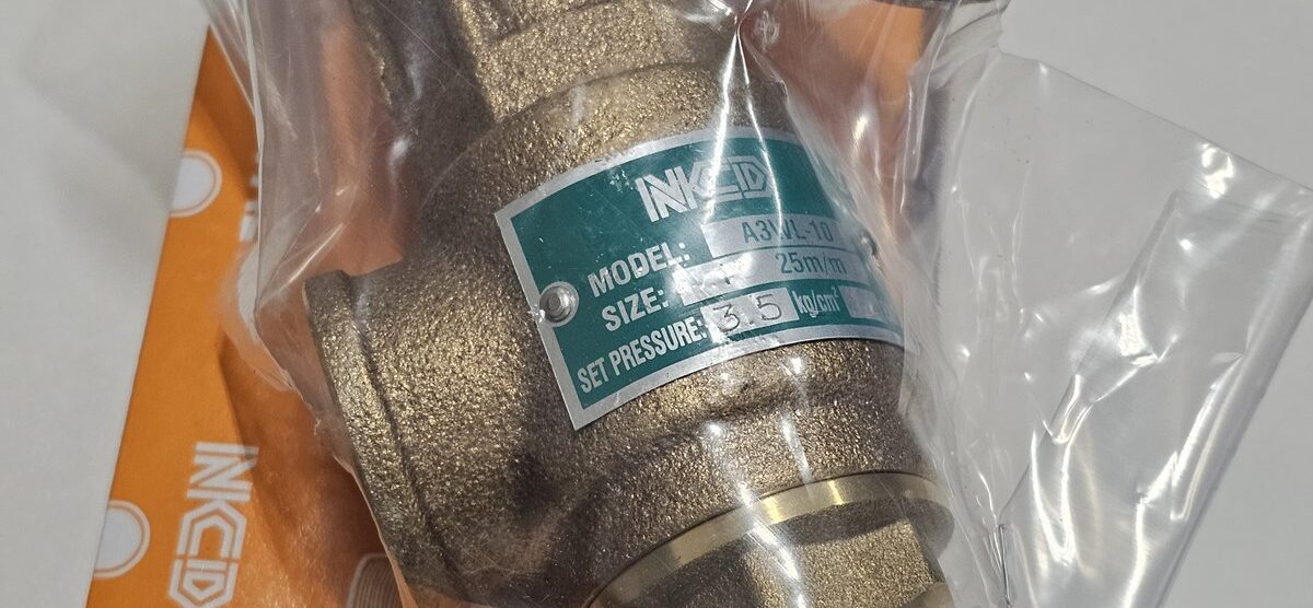ส่ง A3WL-10-3.5 SAFETY VALVE 1″ , 3.5Kgf/cm2, มีด้าม ,”NCD”