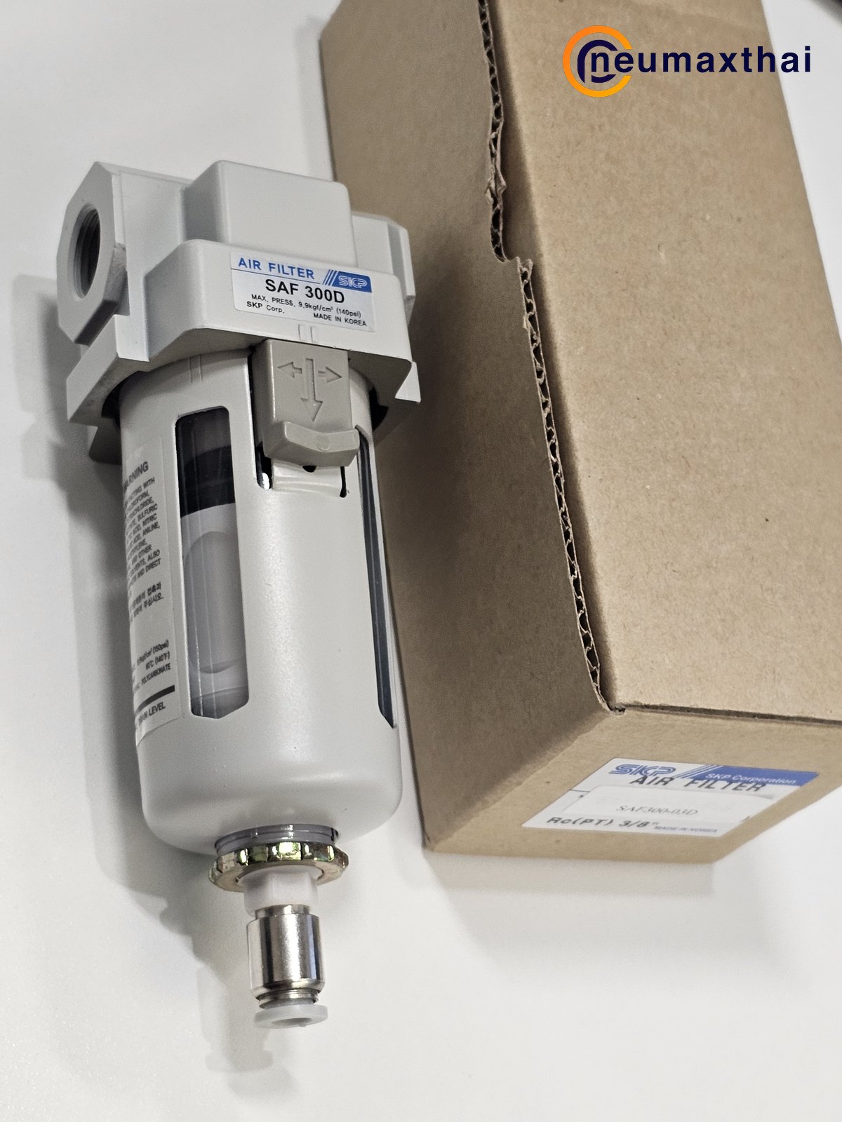 SAF300-03D FILTER 3/8" AUTO DRAIN  "SKP"
