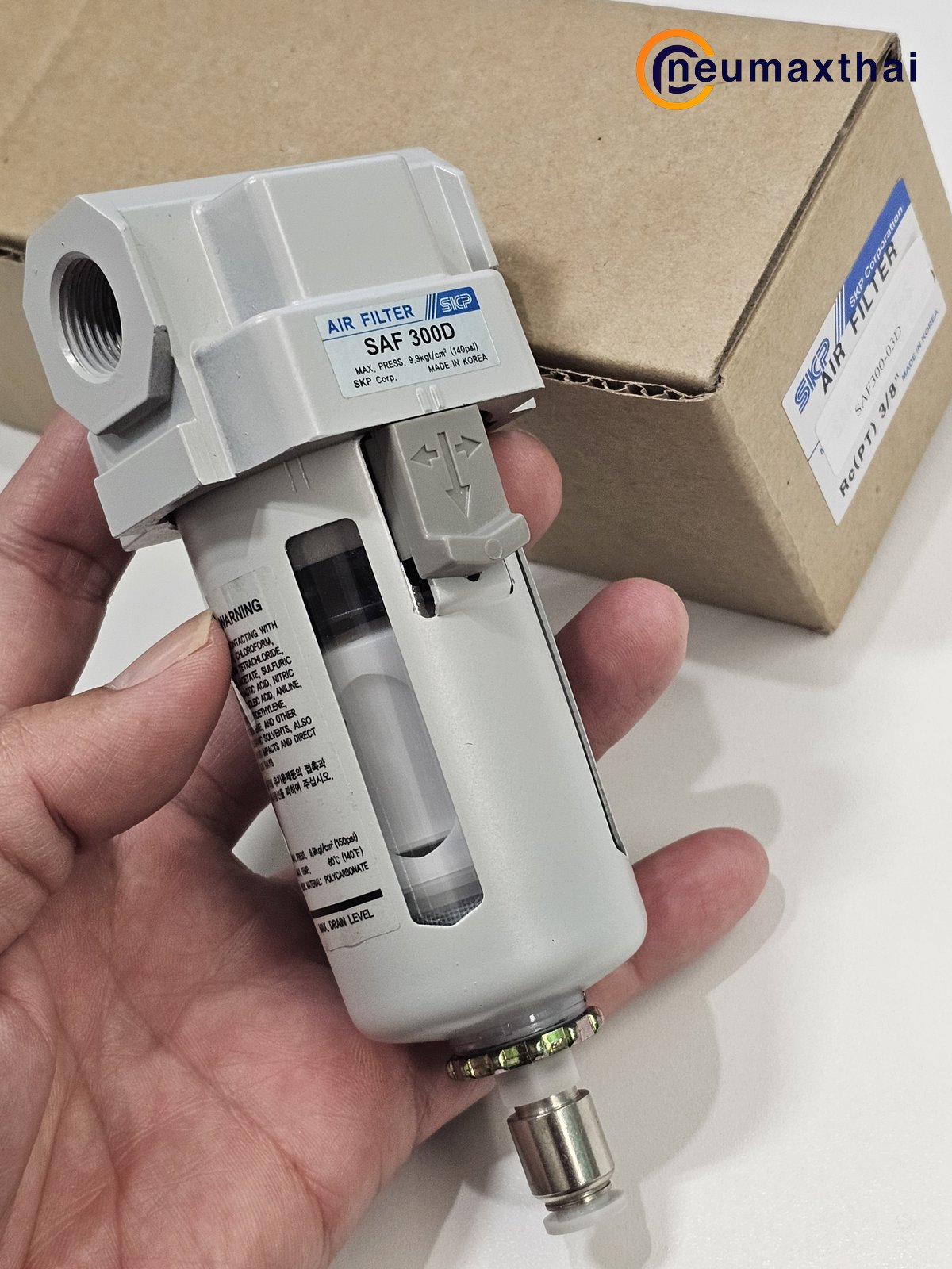 SAF300-03D FILTER 3/8" AUTO DRAIN  "SKP"